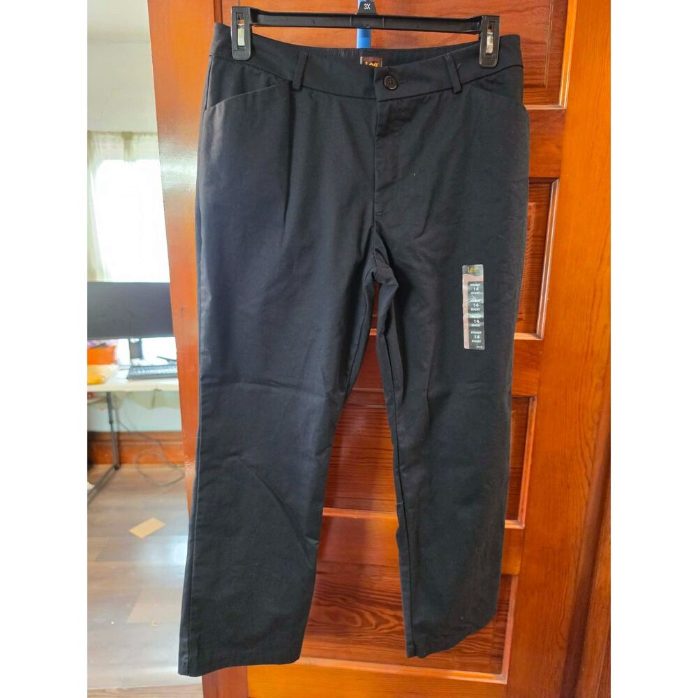Lee Women’s Black Dress Pants – Size 14 Short – New With Tags